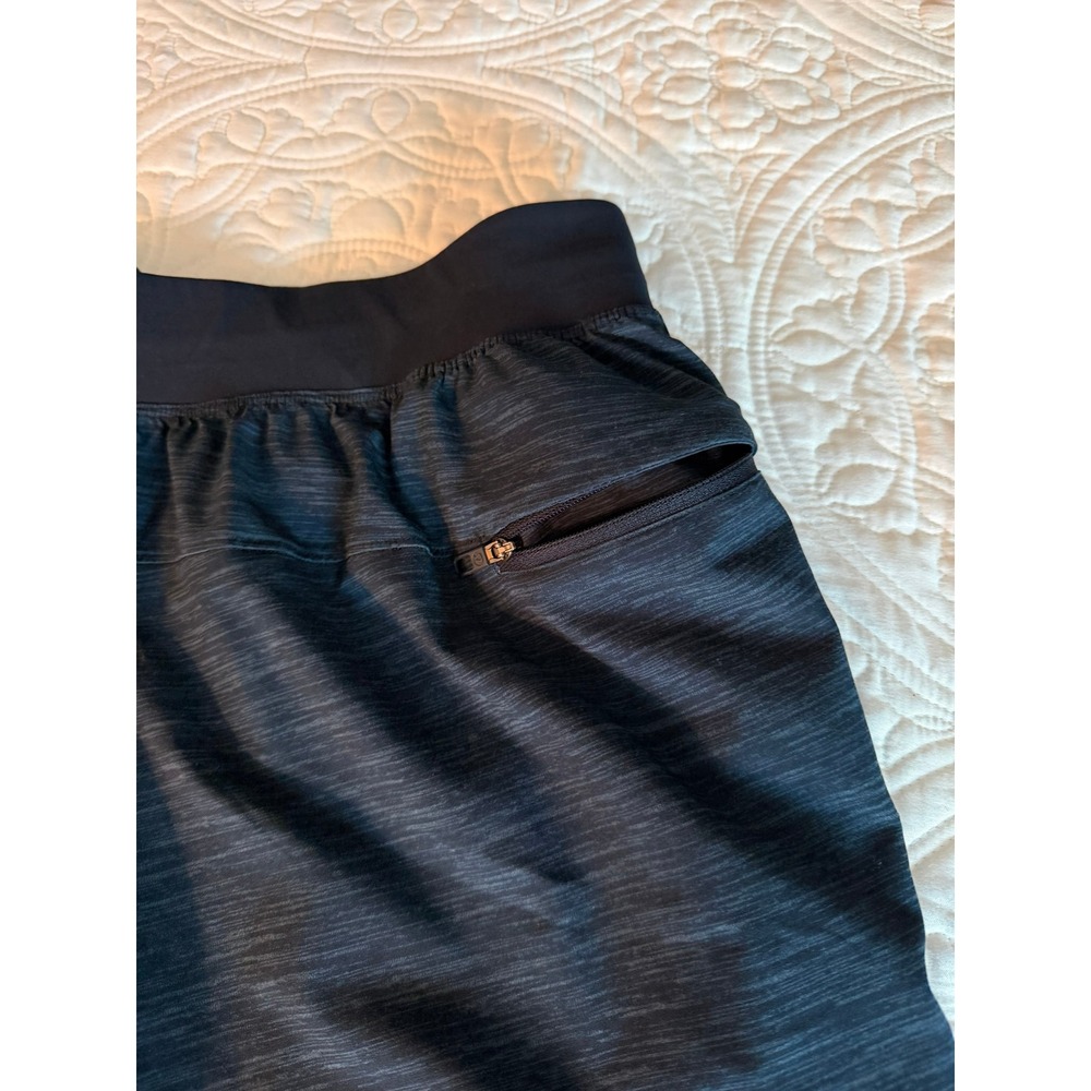 Lululemon Mens T.H.E. Short 9" Navy Blue Space Dye Athletic Training Shorts Sz L - Picture 9 of 9
